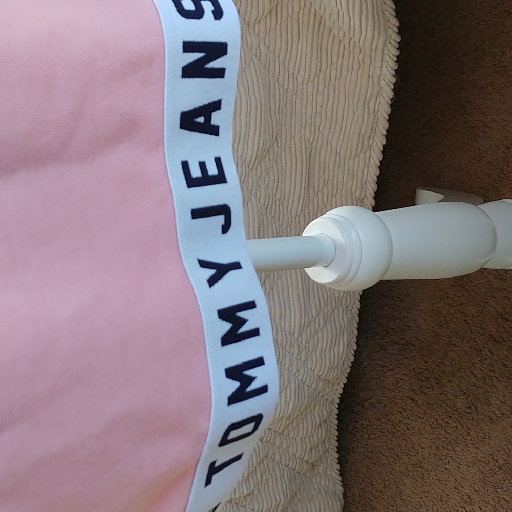 Tommy Jeans Pink Hoodie Sweatshirt/Dress. Size L. - Picture 6 of 11